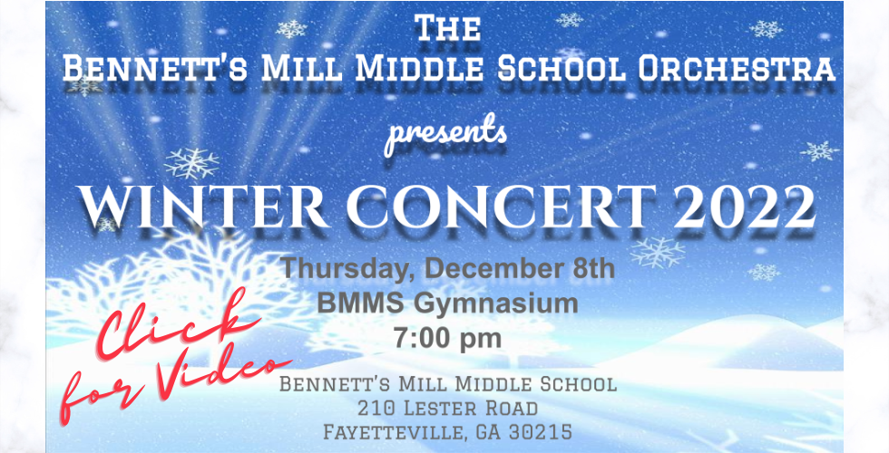  BMMS Orchestra Winter Concert